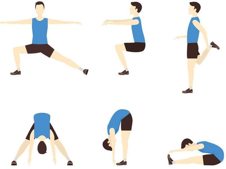 Warming up before practicing to have the right running