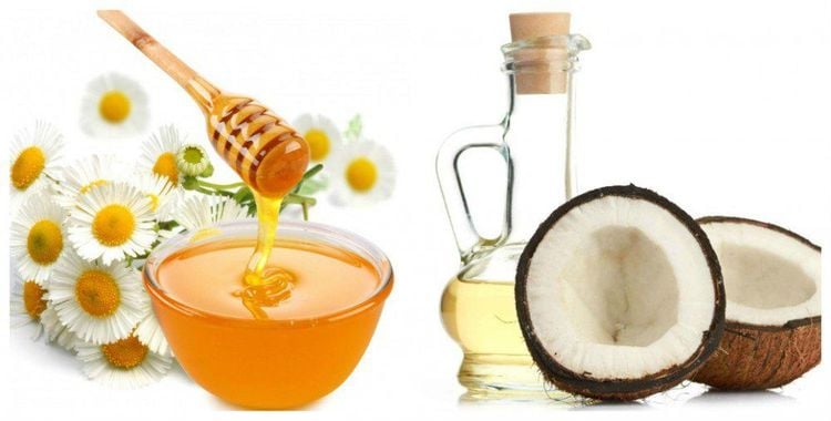 Applying a Coconut Oil and Honey Mask in a Specific Ratio