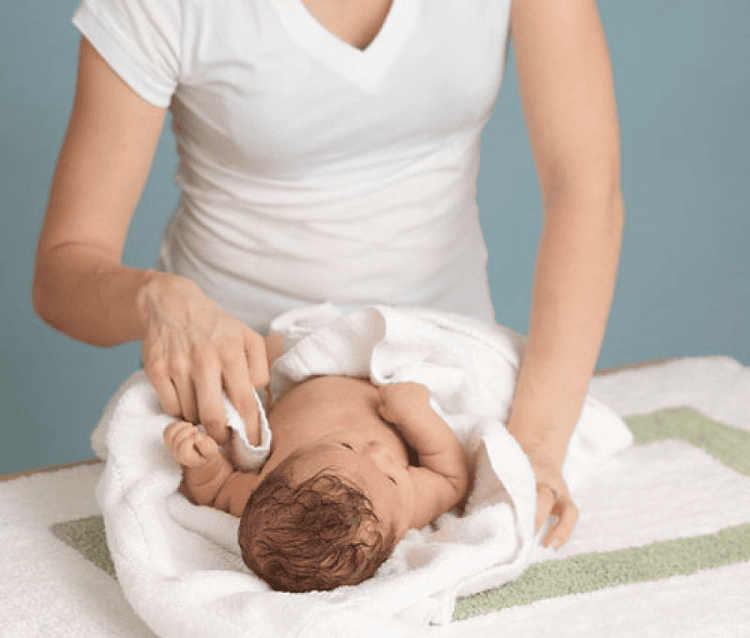 The quickest way to lower a fever is to wipe the body with a warm towel.