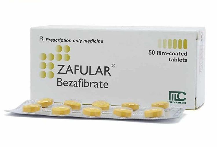 Thuốc Bezafibrate 200mg chứa hoạt chất Bezafibrate