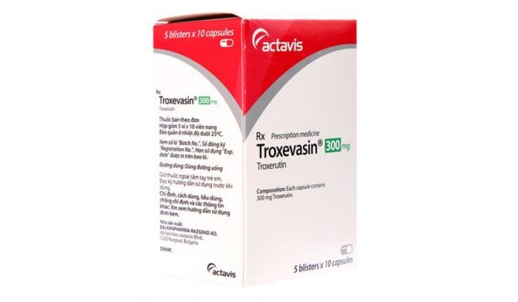 Troxerutin is a drug that effects blood vessels to help protect veins.