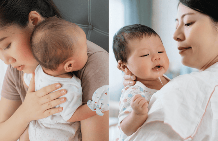 Bế bé trên vai