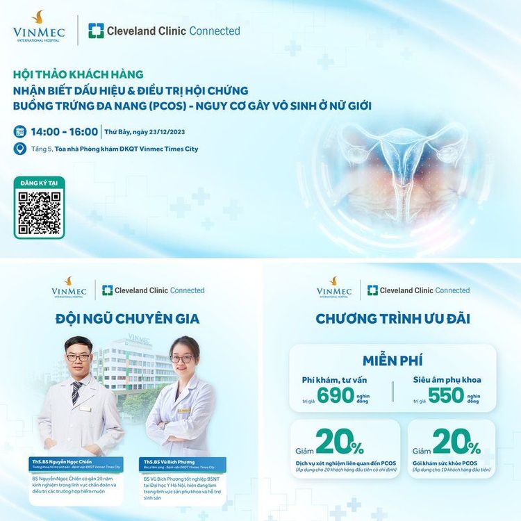 Hội thảo "Nhận biết dấu hiệu & điều trị hội chứng buồng trứng đa nang - nguy cơ gây vô sinh ở nữ giới"