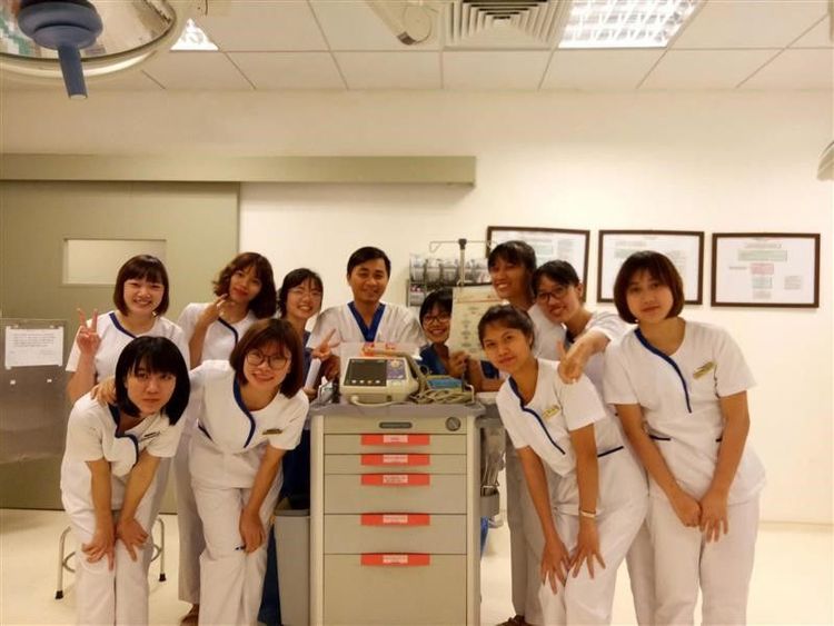 GNIPs và Mentor trong 1 buổi OJT tại khoa Hồi sức Cấp cứu