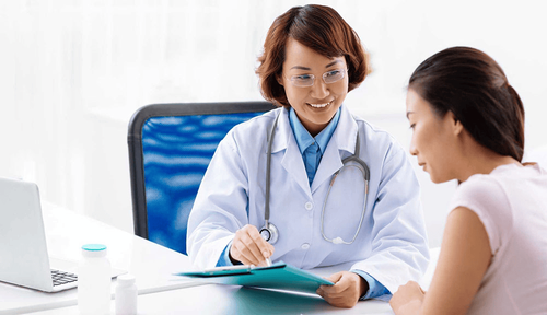 What should a 30-year-old woman check during a general health examination?