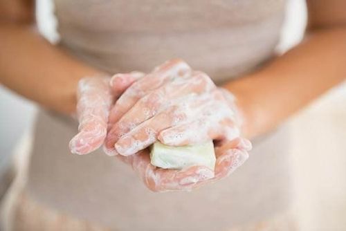 You should use soaps that help reduce oil and keep pores clear.