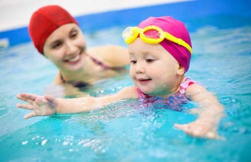 children can begin swimming at 12 months of age or even earlier