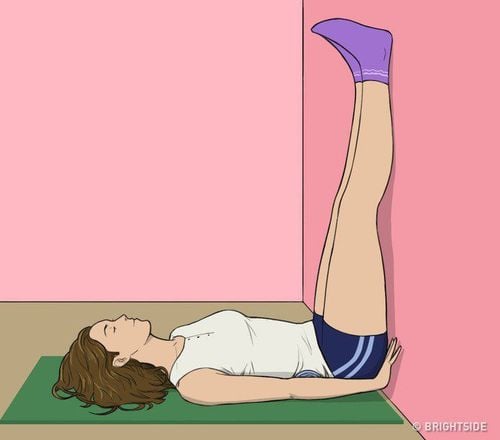 Is it normal when legs go numb while putting them up the wall?