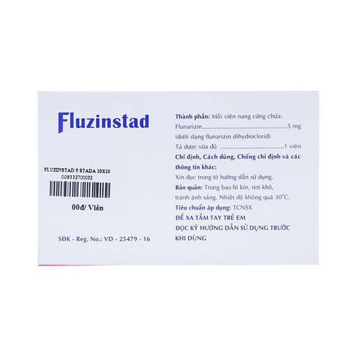 Uống thuốc Fluzinstad 5mg vào buổi tối, cùng hoặc không cùng với thức ăn