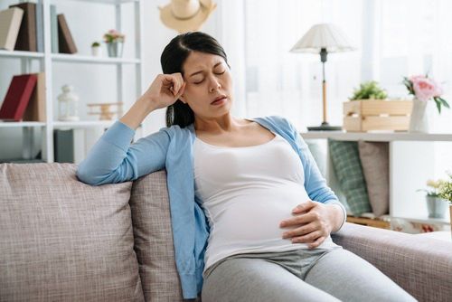 Why do you have headaches during the fourth month of pregnancy?